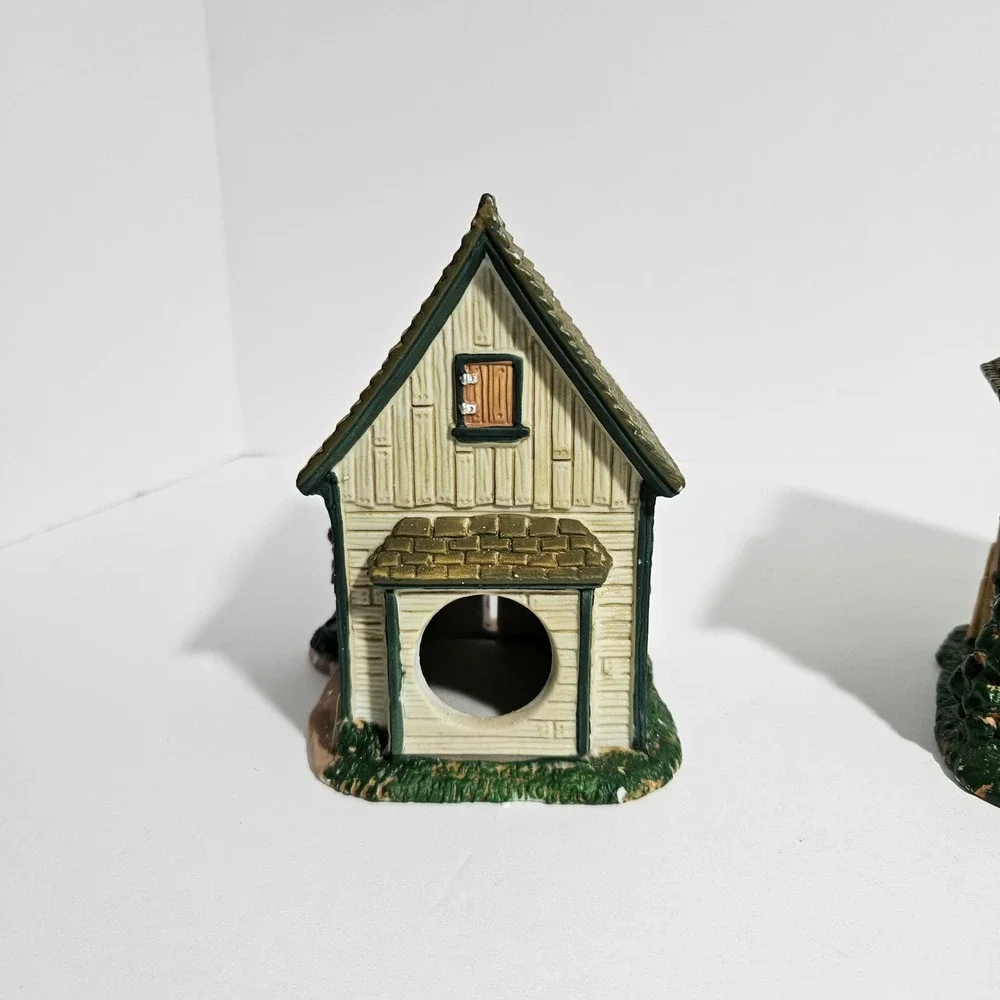 Lemax Harvest Crossing Bluebird Acres Lighted Buildings Set of 2 Farmhouse 75569